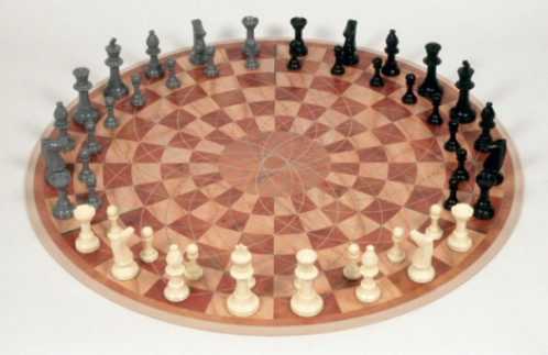 three player chess board