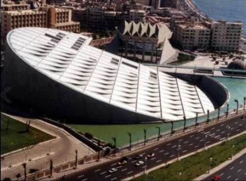 top10 beautiful buildings Bibliotheca Alexandrina Egypt