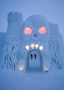 cartoon themed ice hotel in finland 1