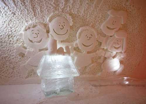 cartoon themed ice hotel in finland 19