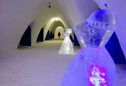 cartoon themed ice hotel in finland 20