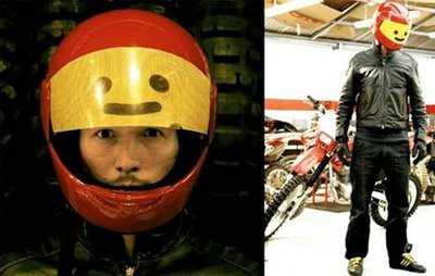 unusual creative helmet lego