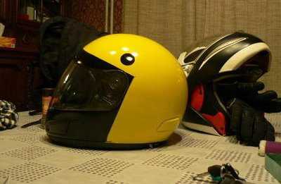 unusual creative helmet pacman